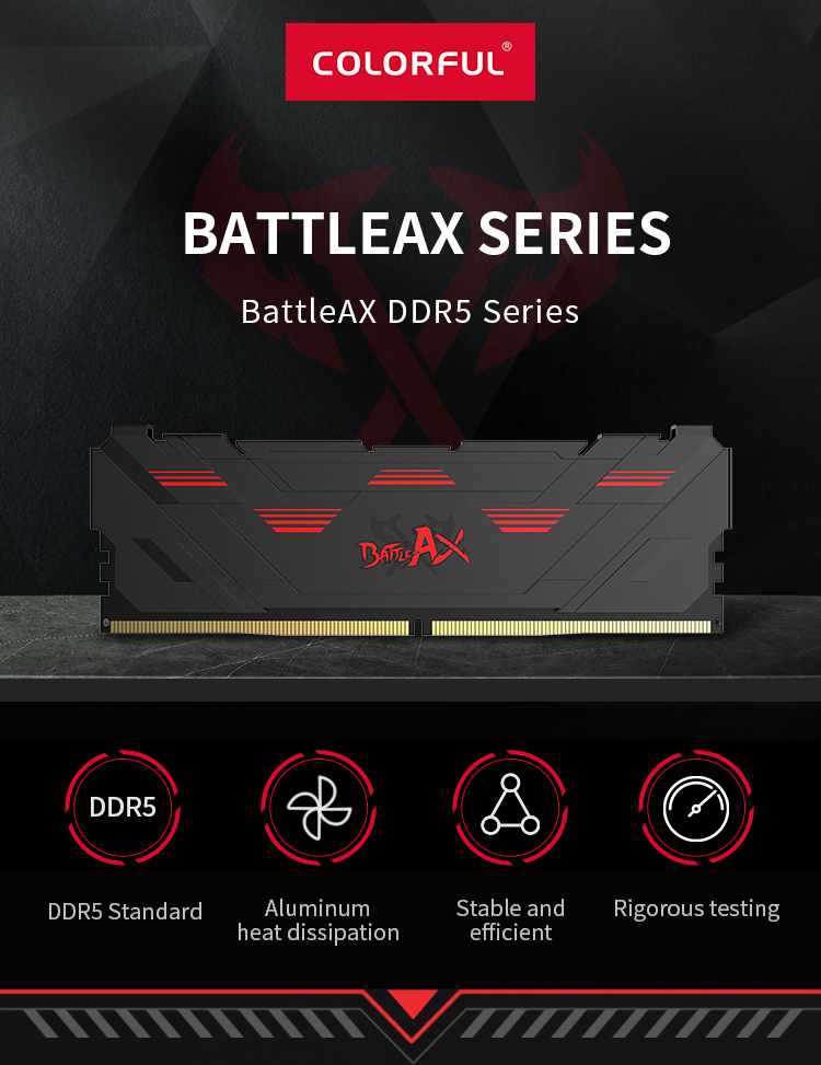 Colorful-Product-Battle-AX DDR5 16G 4800 Red
